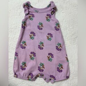 Lavender Floral Romper Design
